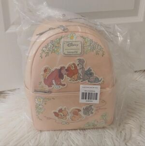 💖FIRM! NWT DISNEY LOUNGEFLY LADY AND THE TRAMP DAISY MINI BACKPACK (LIMITED EDI